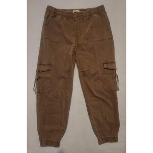 Khaki Cargo Jogger Pants